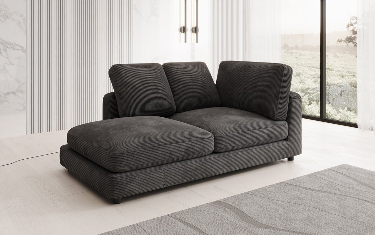 Designer Chaiselounge/Sofa Thalessa in Cord