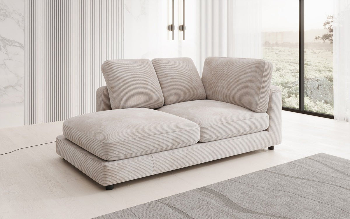 Designer Chaiselounge/Sofa Thalessa in Cord