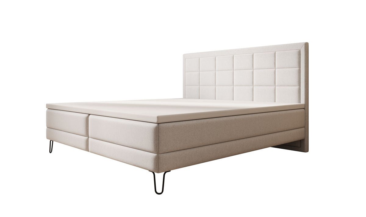 Boxspringbett Mariella mit Füßen in Stoff