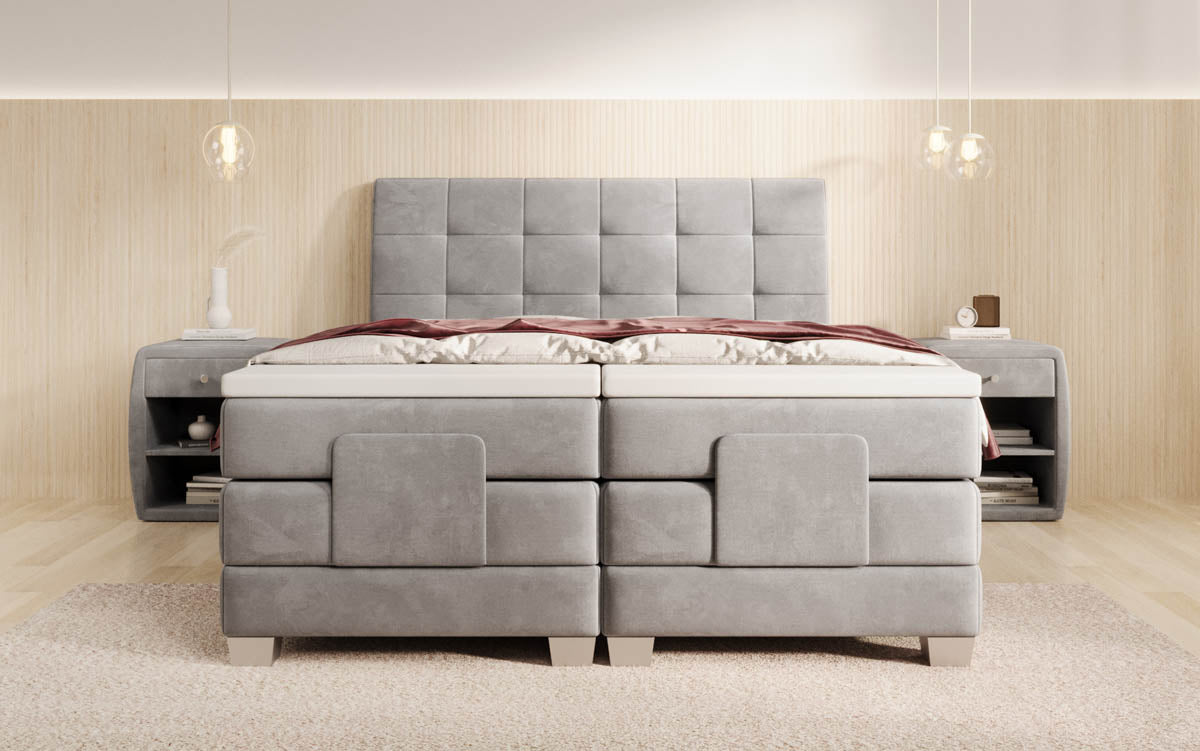 Boxspringbett Amara Samt elektrisch verstellbar