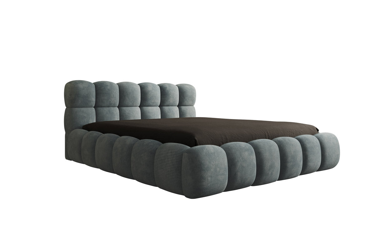 Designer Polsterbett Boston Cord mit Stauraum