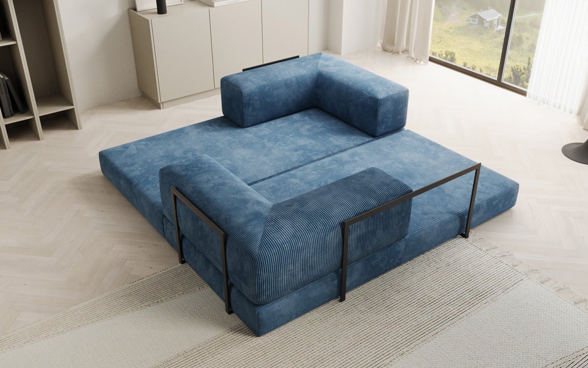 Designer Sofa Lazy 3-Seater in Corduroy