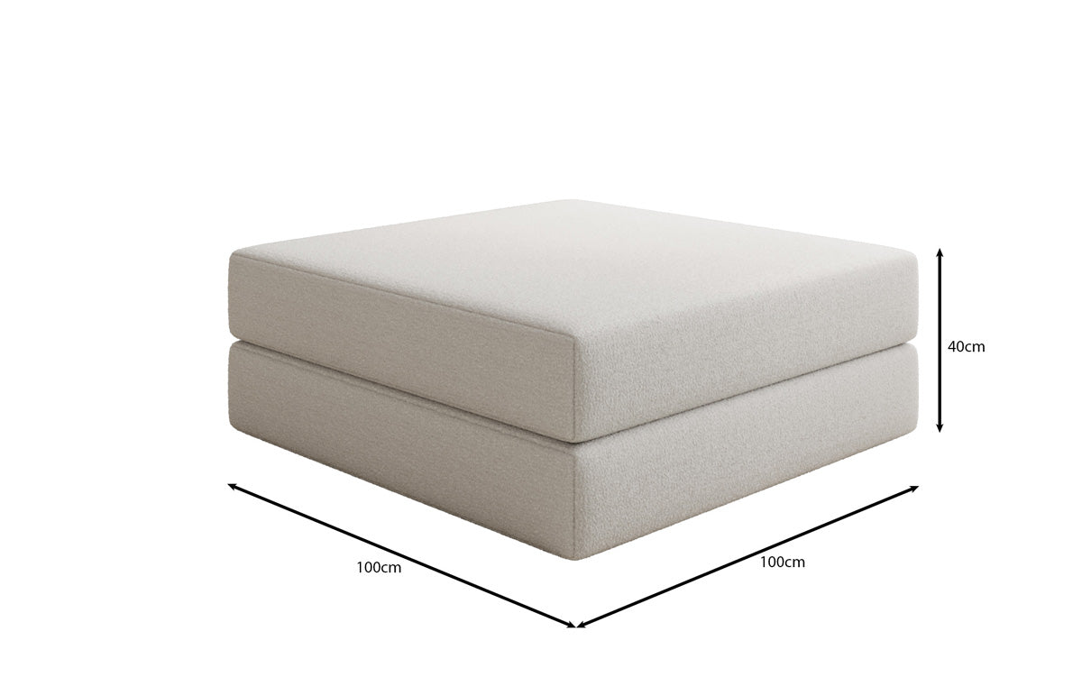 Beistellhocker Lazy i Bouclé