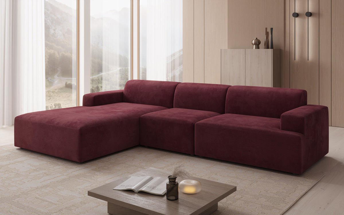 Designer Sofa Monza L Maxi in Samt