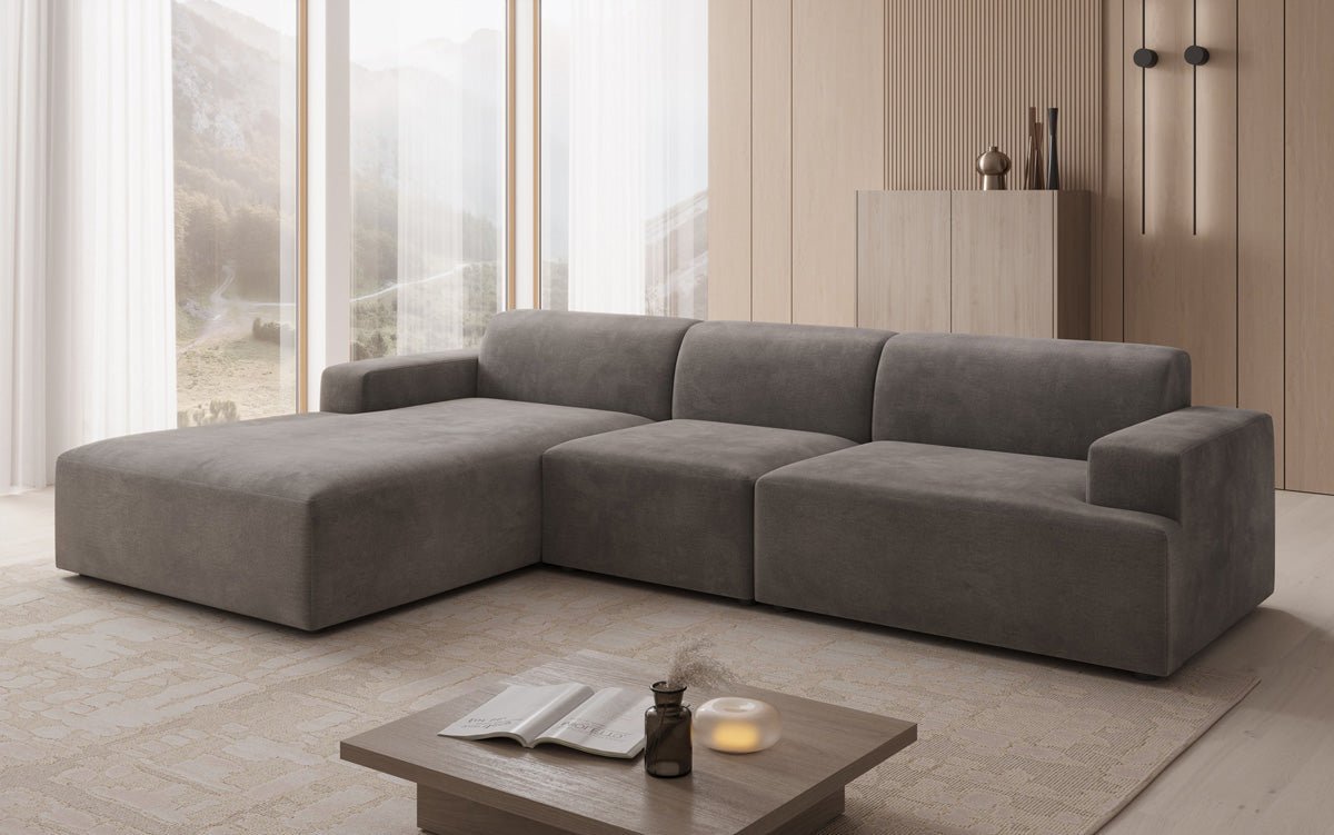 Designer Sofa Monza L Maxi in Samt