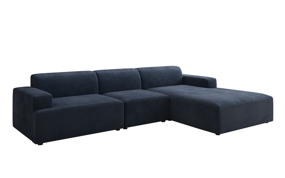 Designer Sofa Monza L Maxi in Samt