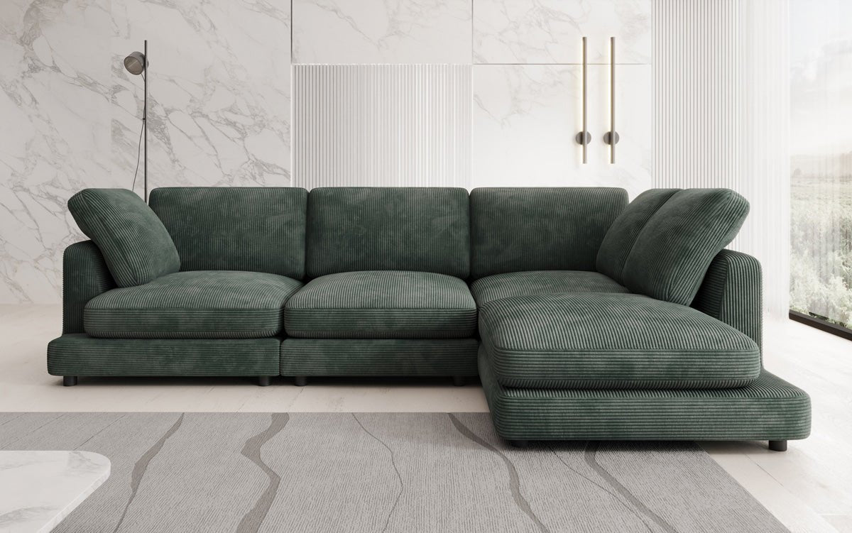 Designer Sofa Thalessa L in Cord