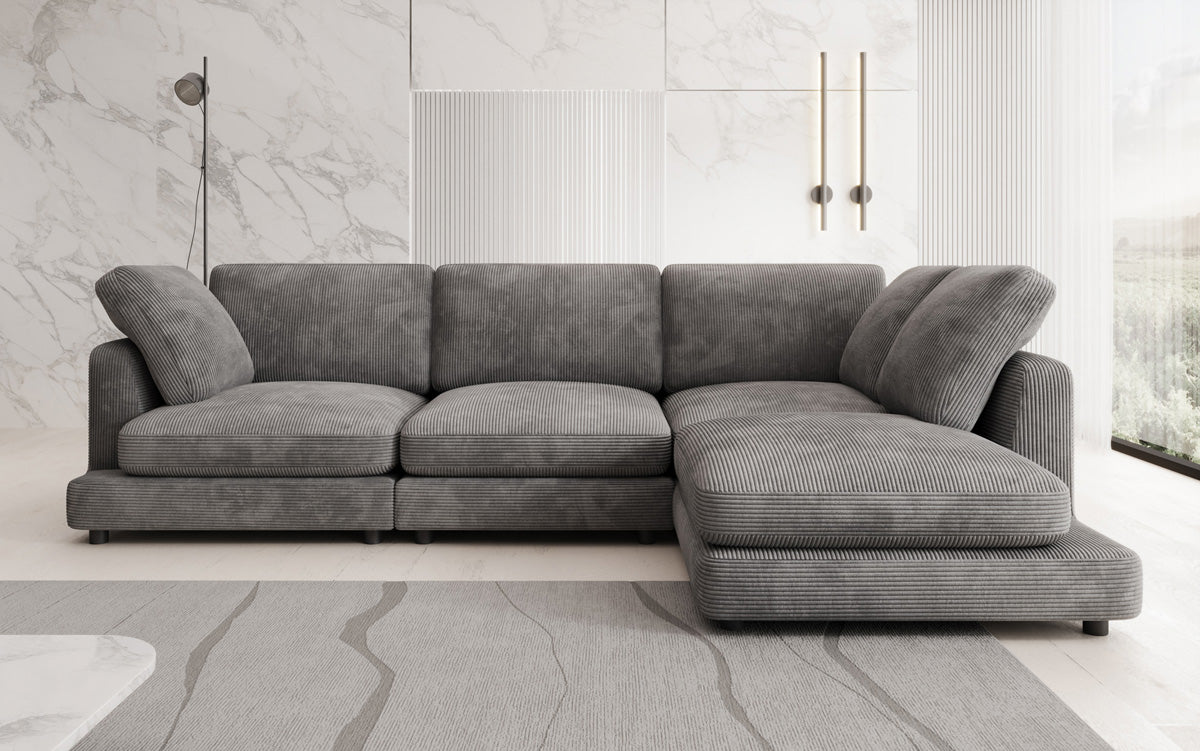 Designer Sofa Thalessa L in Cord