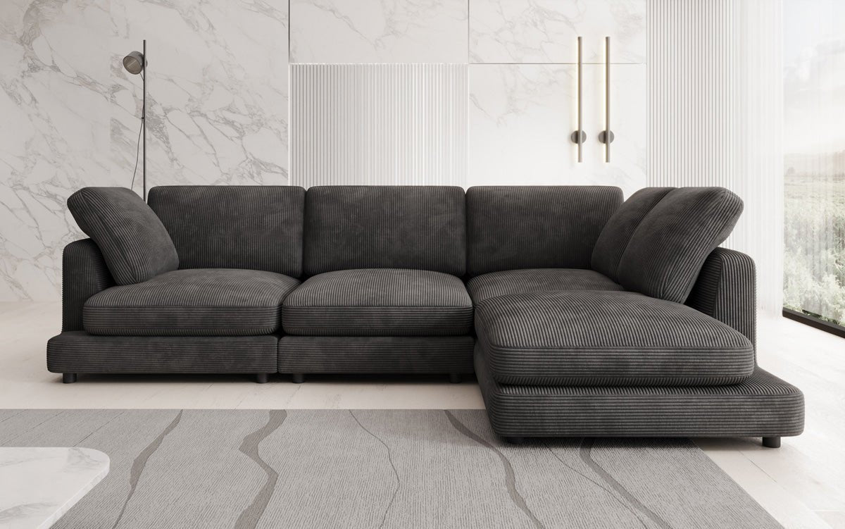 Designer Sofa Thalessa L in Cord