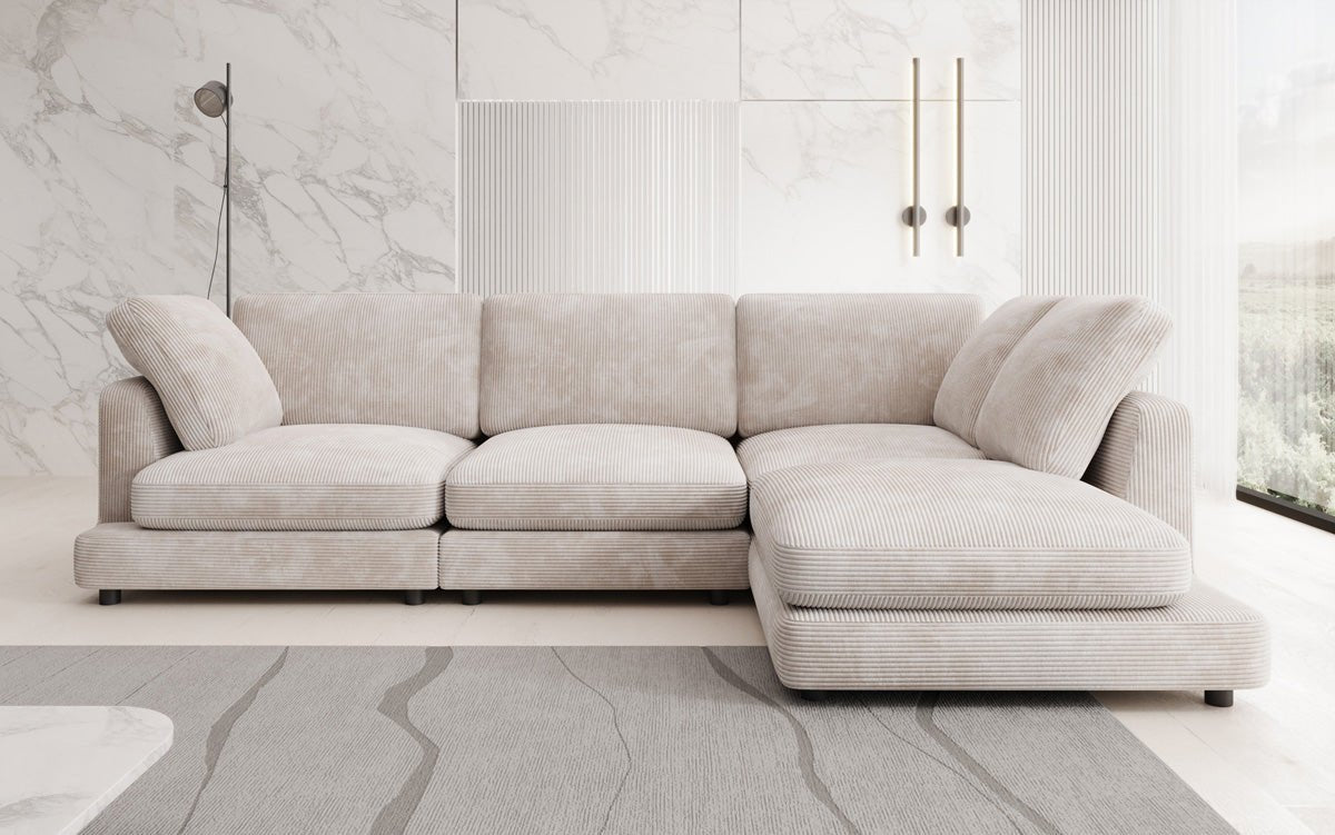 Designer Sofa Thalessa L in Cord