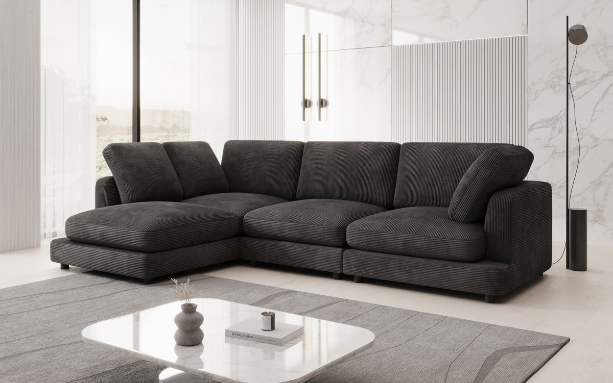 Designer Sofa Thalessa L in Cord