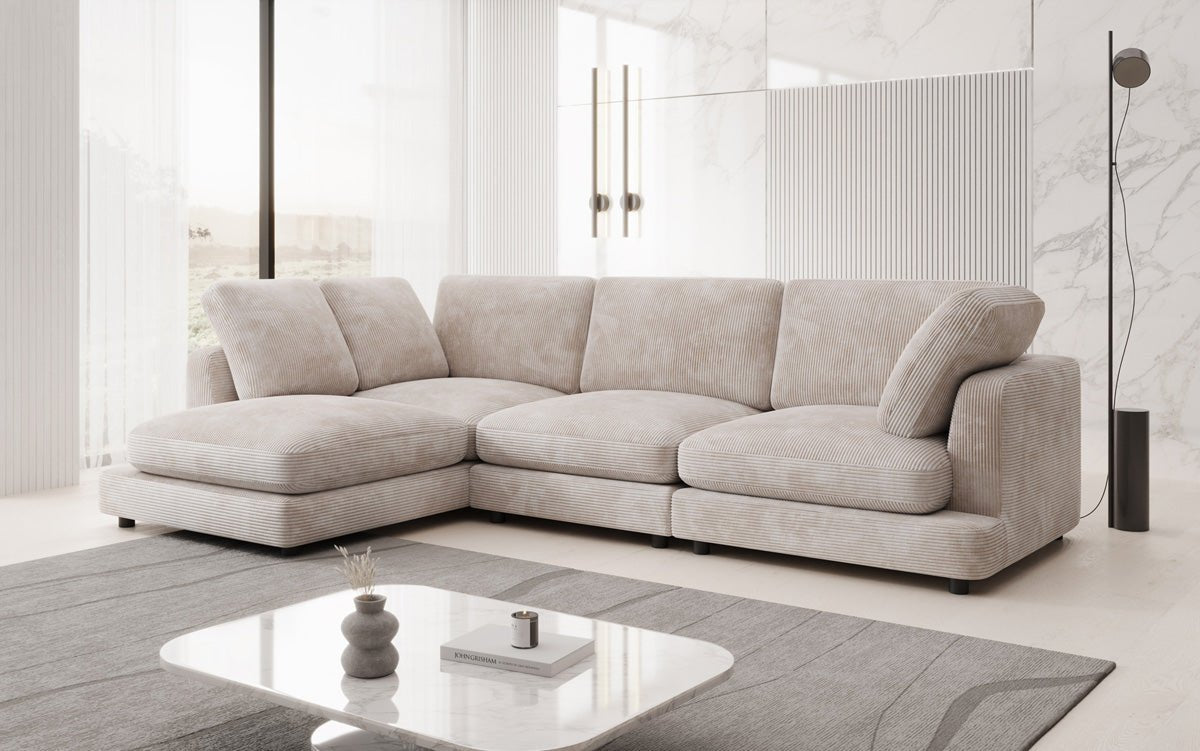Designer Sofa Thalessa L in Cord