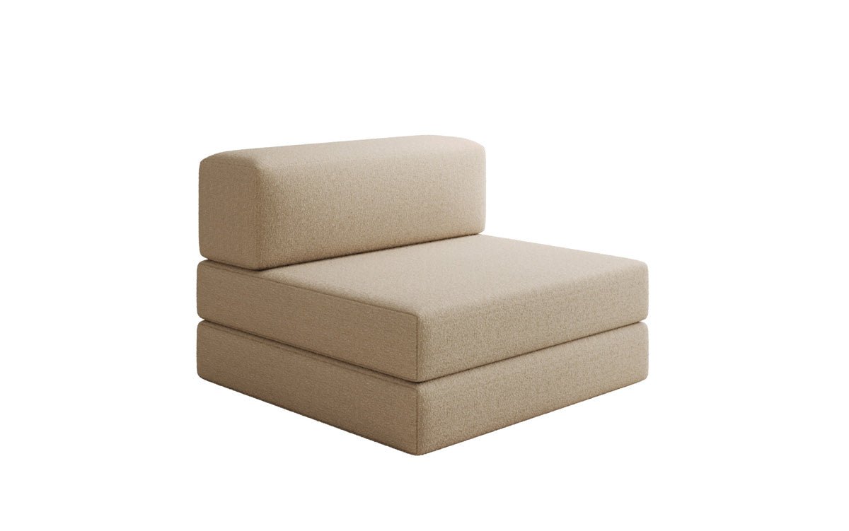 Designer Sofa Mittelmodul Lazy in Bouclé