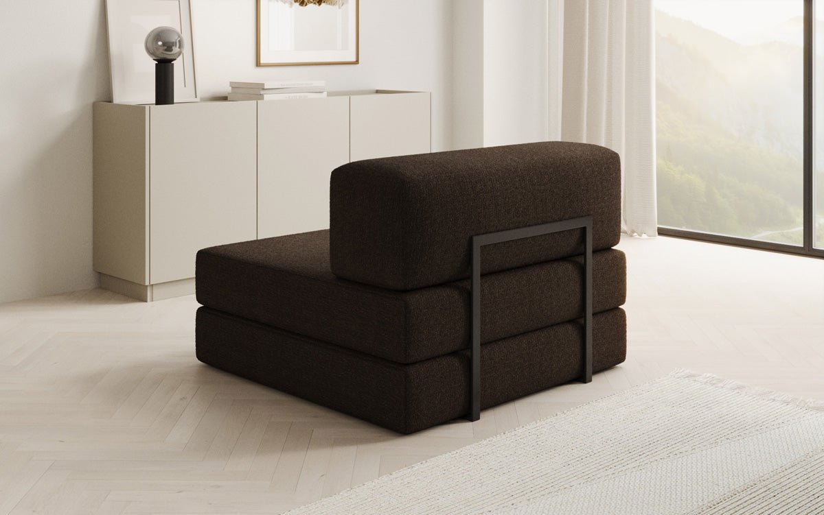 Designer Sofa Mittelmodul Lazy in Bouclé