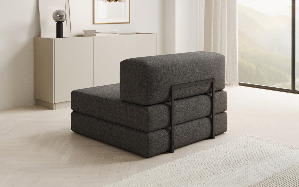 Designer Sofa Mittelmodul Lazy in Bouclé
