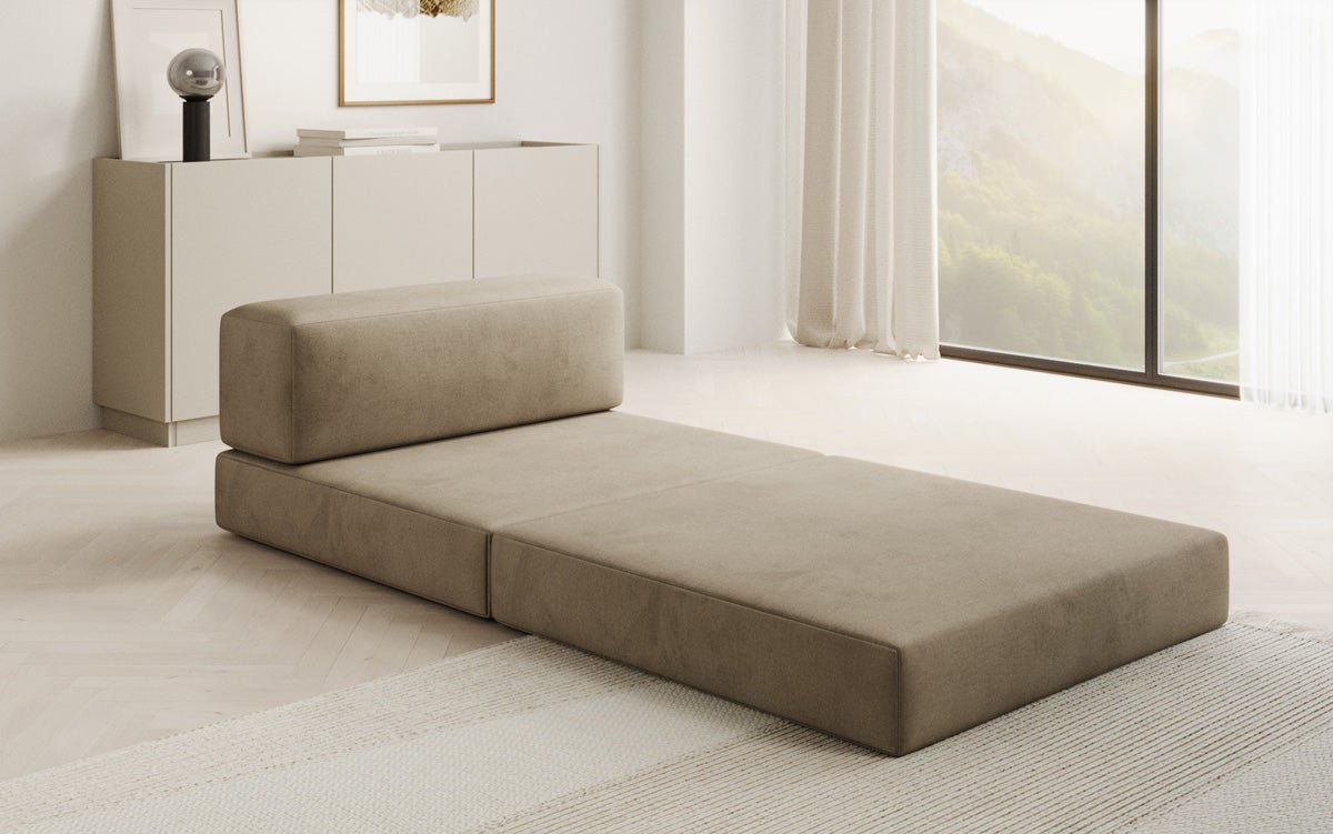 Designer Sofa Mittelmodul Lazy in Samt