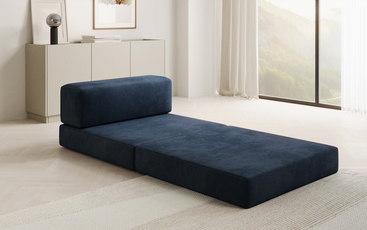 Designer Sofa Mittelmodul Lazy in Samt