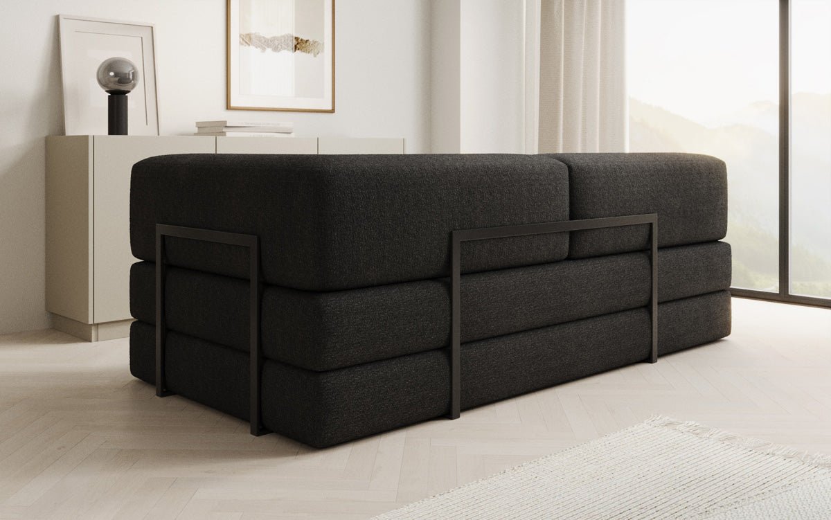 Designer Sofa/Chaise Longue Lazy in Bouclé