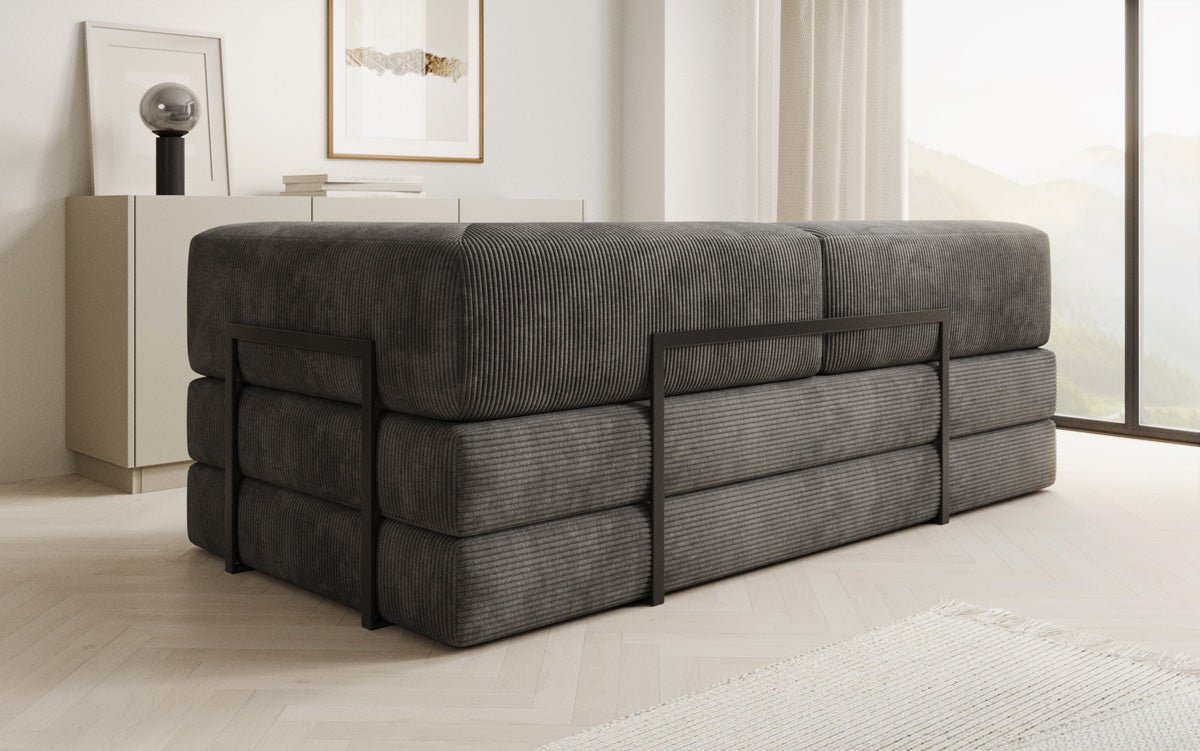 Designer Sofa/Chaise Longue Lazy in Cord