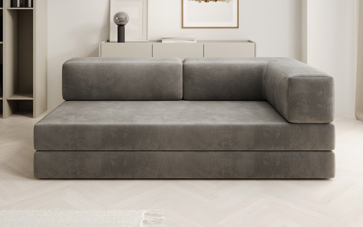 Designer Sofa/Chaise Longue Lazy in Samt
