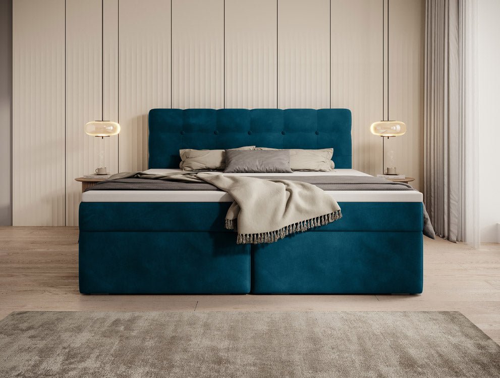 Boxspringbett Faro Samt mit Stauraum