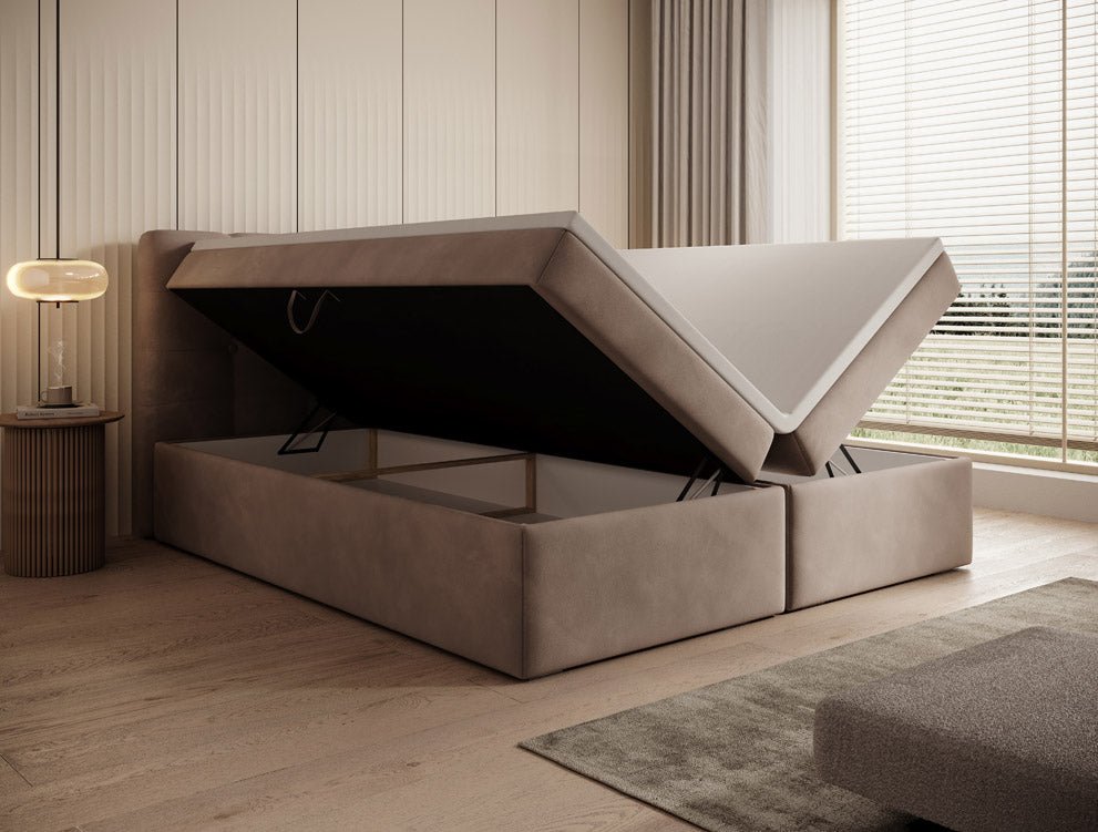 Boxspringbett Faro Samt mit Stauraum