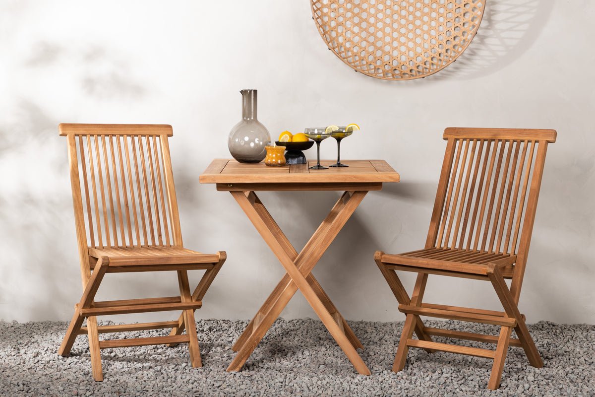 Garten Cafegruppe Americano – 3-teiliges Gartenmöbel-Set aus Teakholz