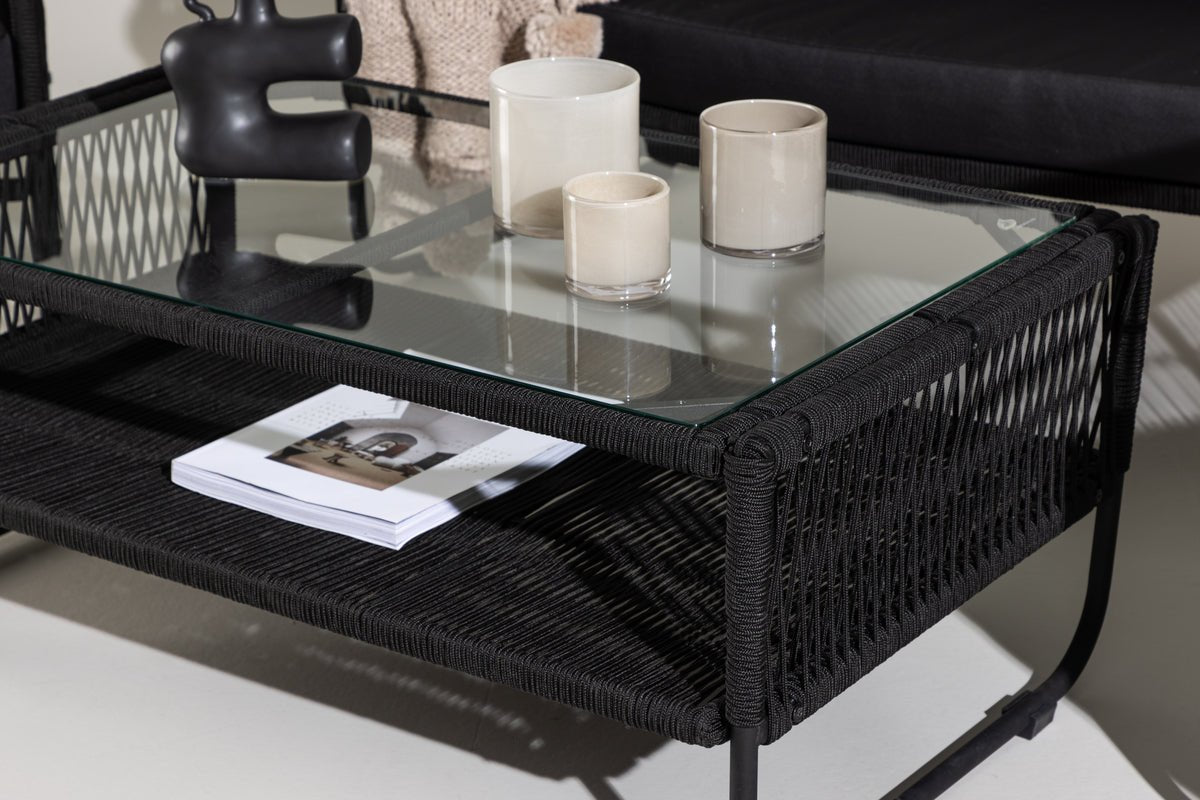 Garten Loungeset Kim - mit Rückenlehne aus Polyesterseil