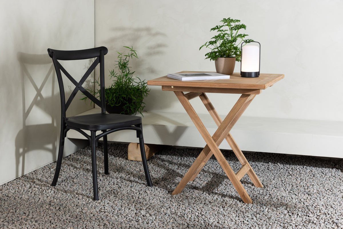 Gartentisch Arvo - Quadratischer Café-Tisch aus massivem Teakholz