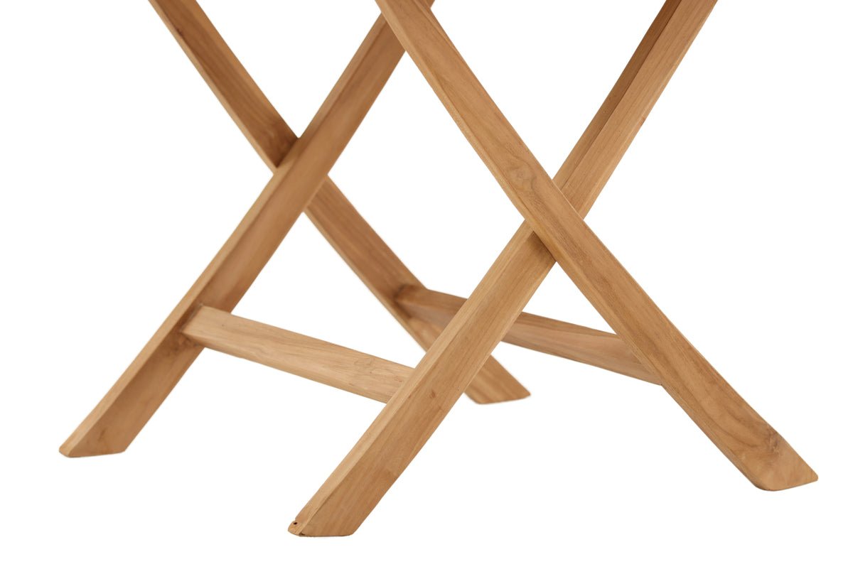 Gartentisch Oraya - ein runder Esstisch aus Teakholz