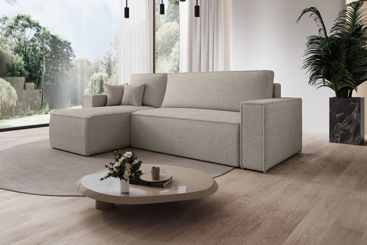 Designer Sofa Lorenzo Schlaffunktion und Stauraum aus Frrotte