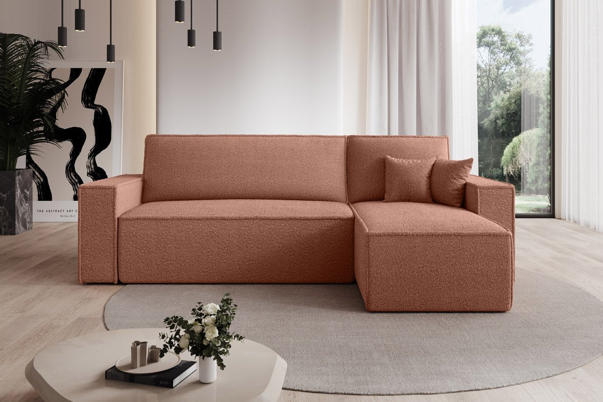 Designer Sofa Lorenzo Schlaffunktion und Stauraum aus Frrotte