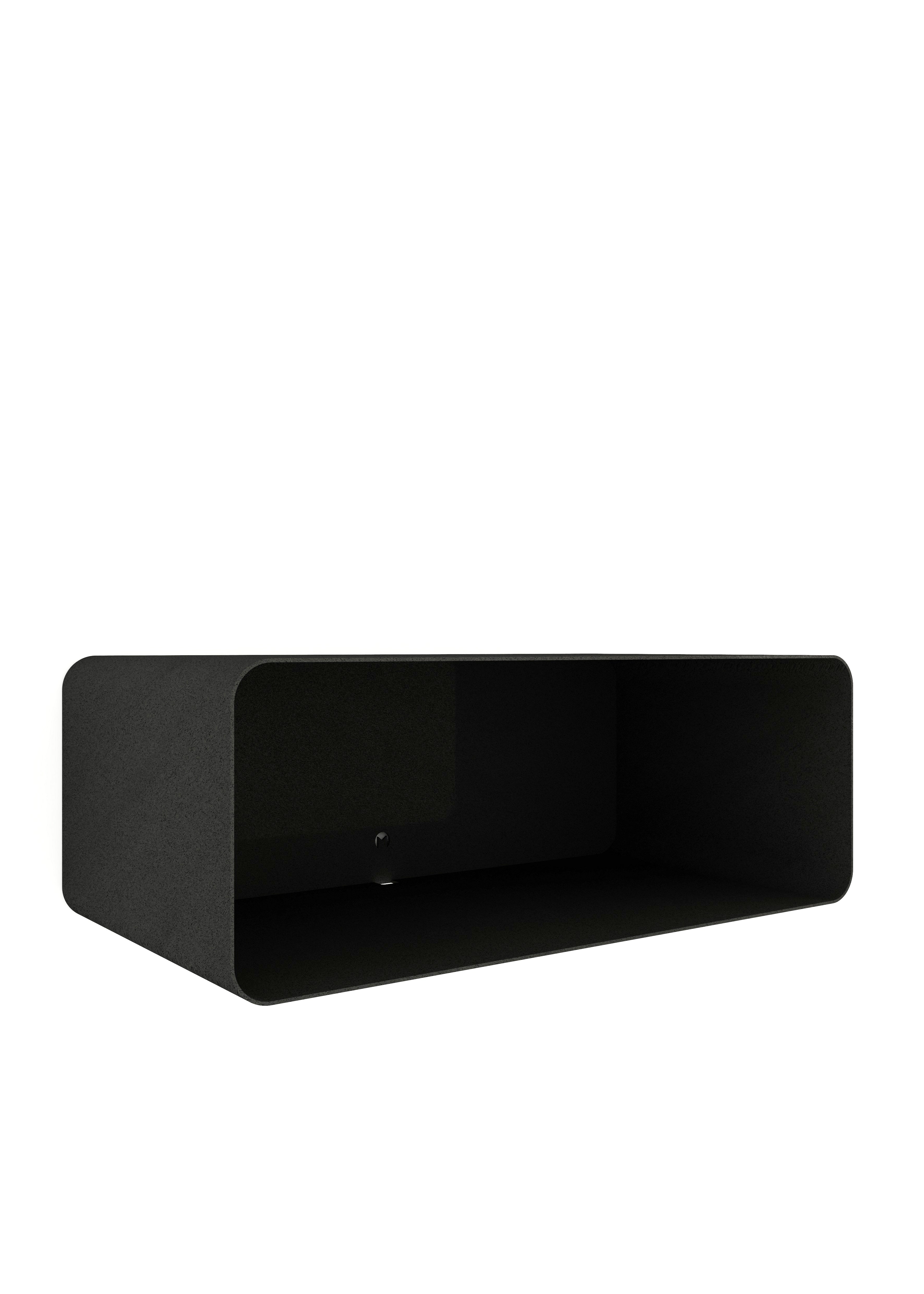 Nachttisch Nelio – Hängendes Design mit Kabeldurchführung