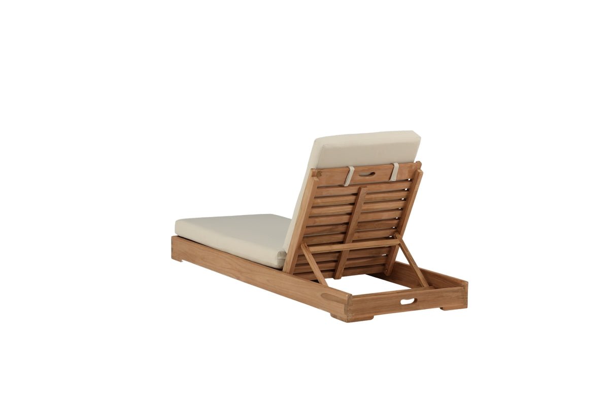 Sonnenliege Nara - aus Teakholz mit klappbarer Rückenlehne