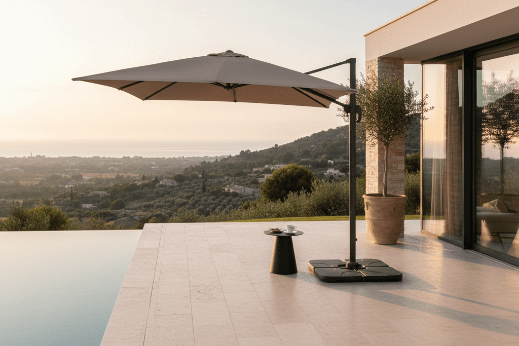 Sonnenschirm Arezzo Pro – 360° Schatten in stilvollem Design