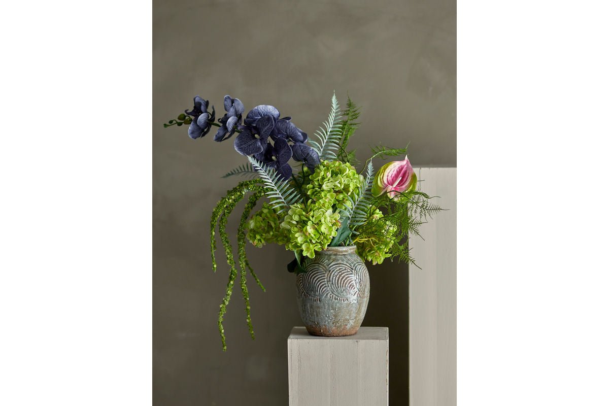 Vase „Lunara“ – Terrakotta in Grün