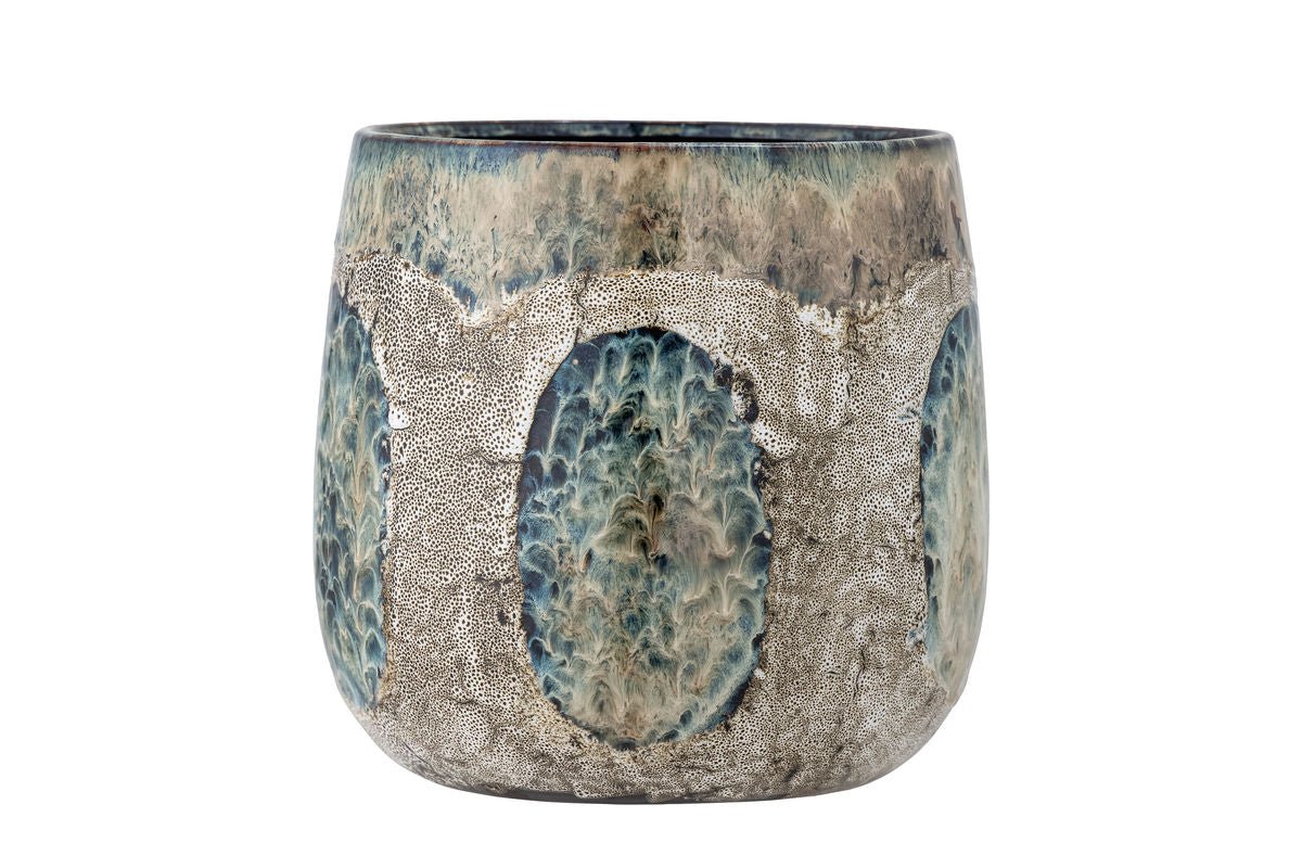 Blumentopf Topia – handbemaltes Steingut