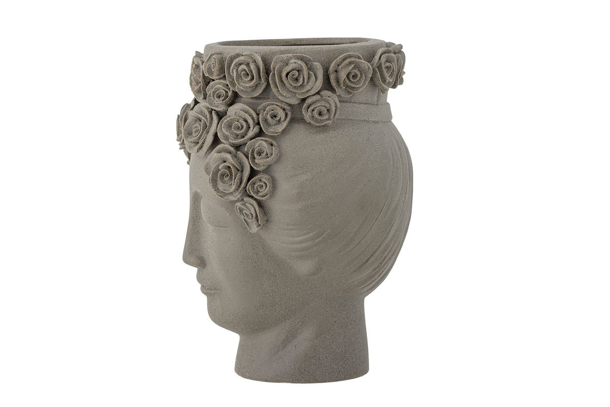 Vase „Selin“ – Graues Steingut