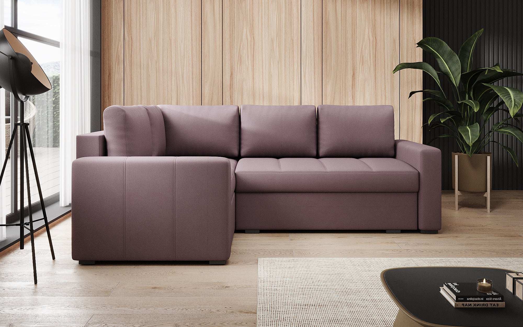 Designer Sofa Cortino mit Schlaffunktion und Stauraum