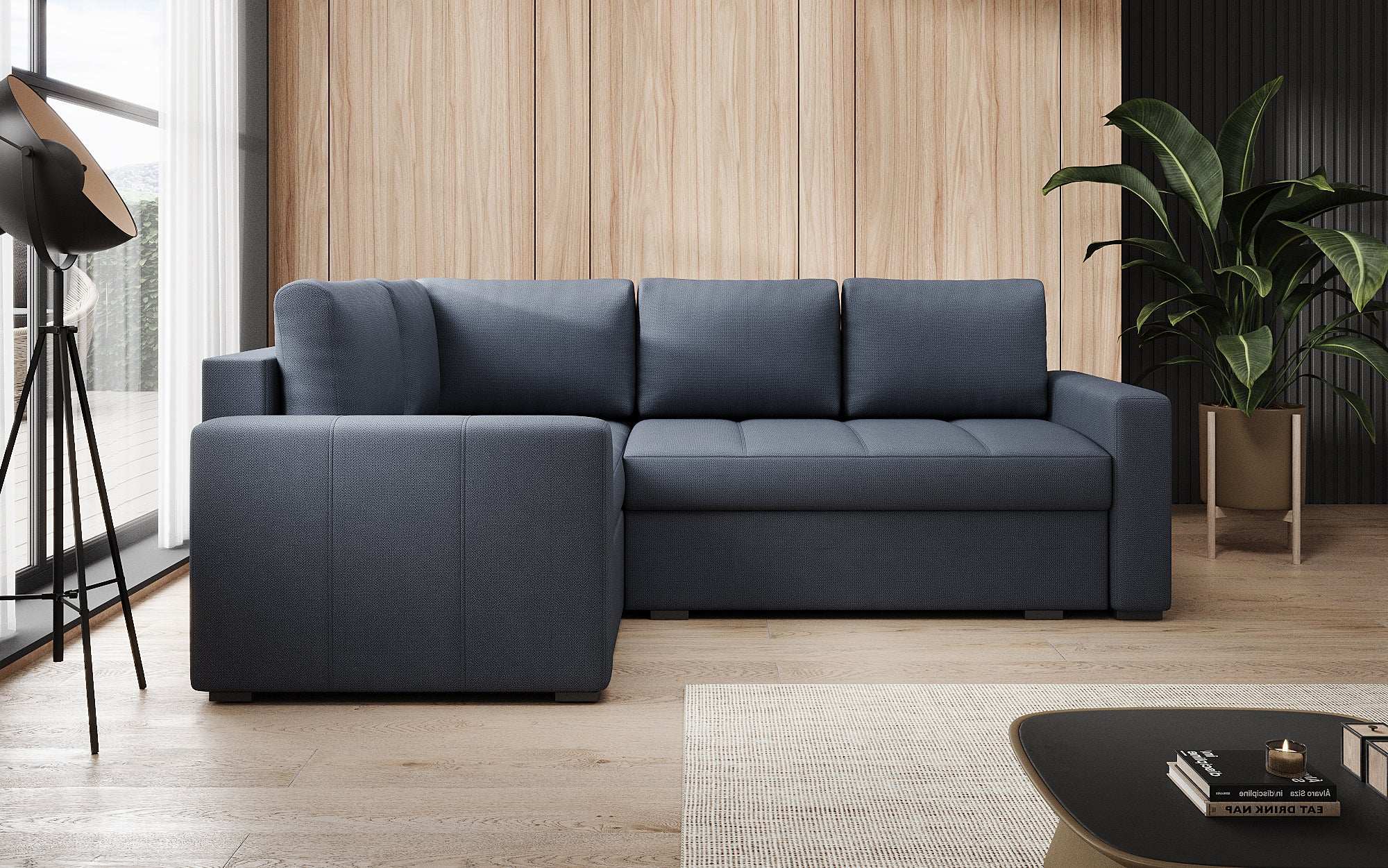 Designer Sofa Cortino mit Schlaffunktion und Stauraum