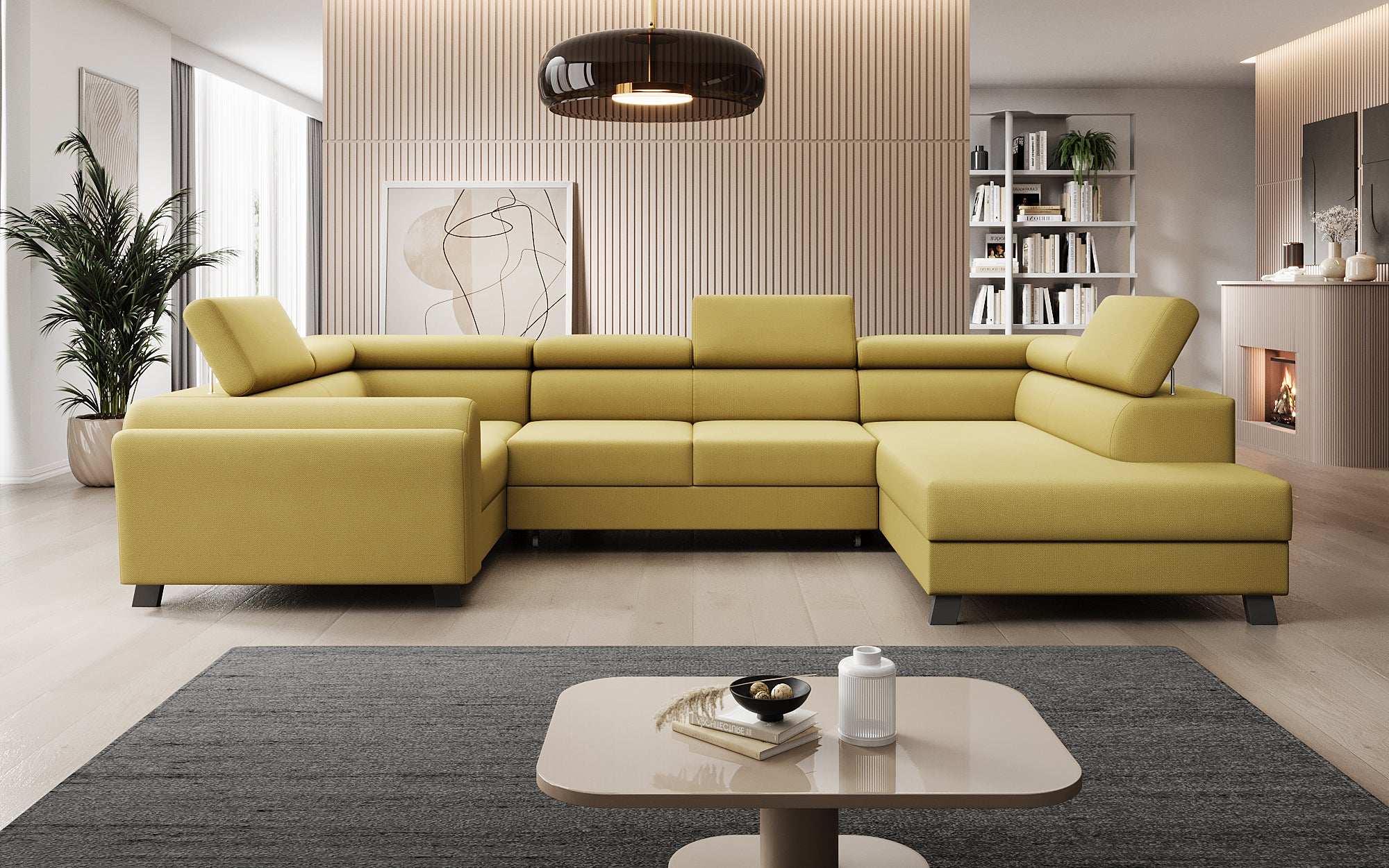 Designer Sofa Emilio mit Schlaf- und Klappfunktion