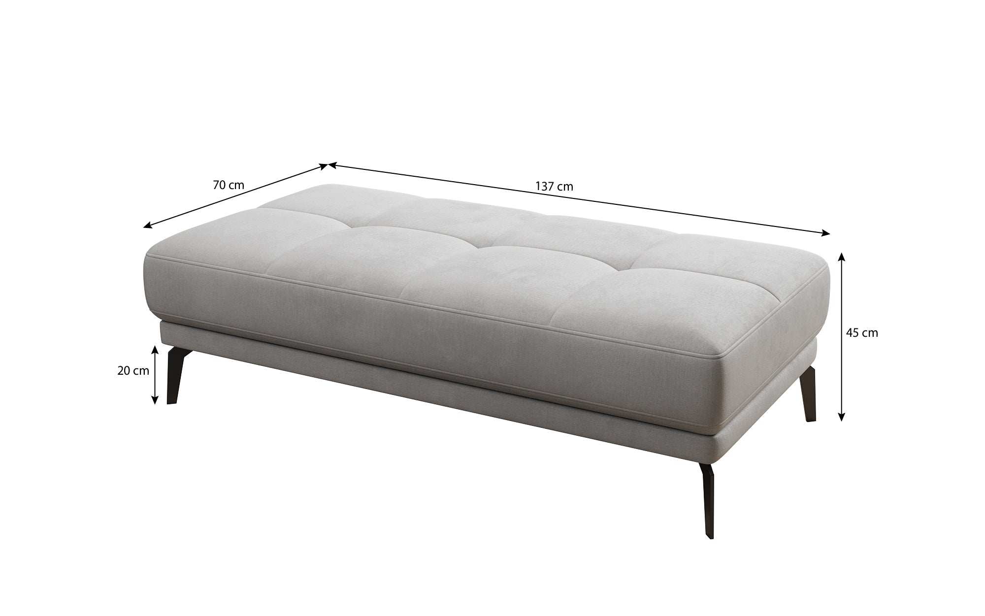 Designer Sofa Terina inkl. Beistellhocker