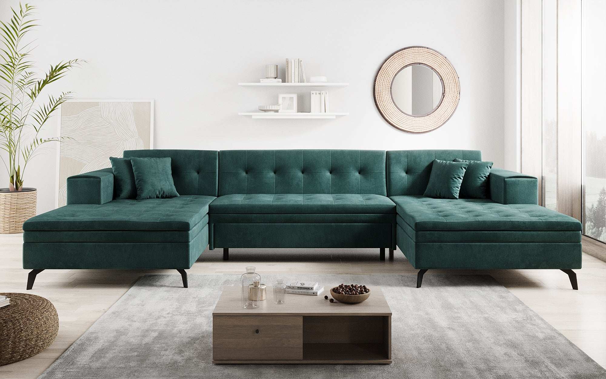 Designer Sofa Vivana mit Schlaffunktion