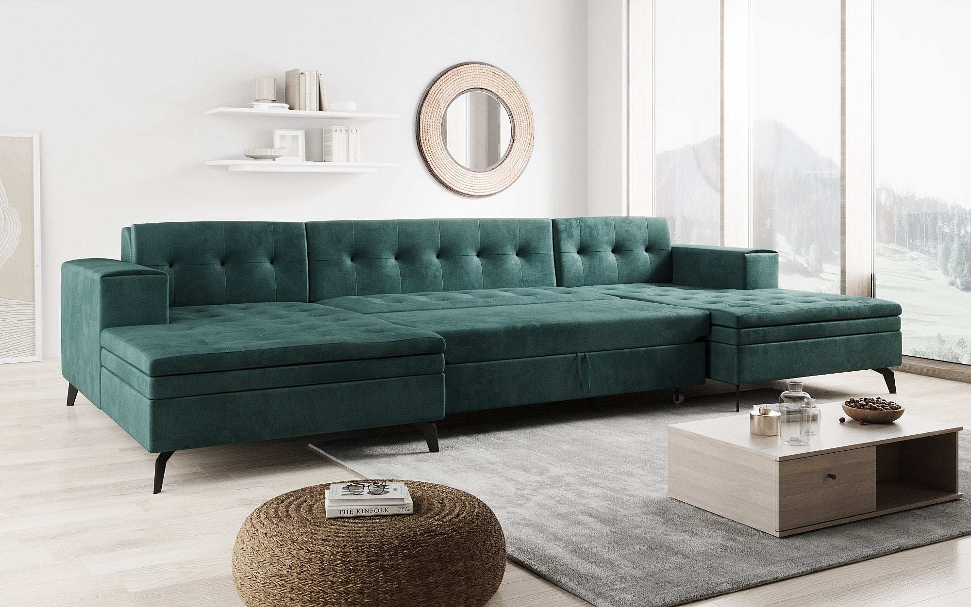 Designer Sofa Vivana mit Schlaffunktion