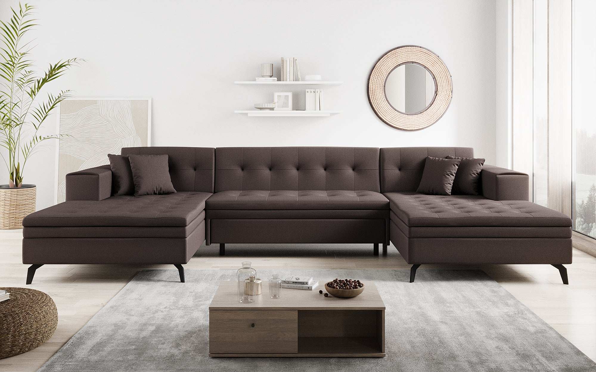 Designer Sofa Vivana mit Schlaffunktion