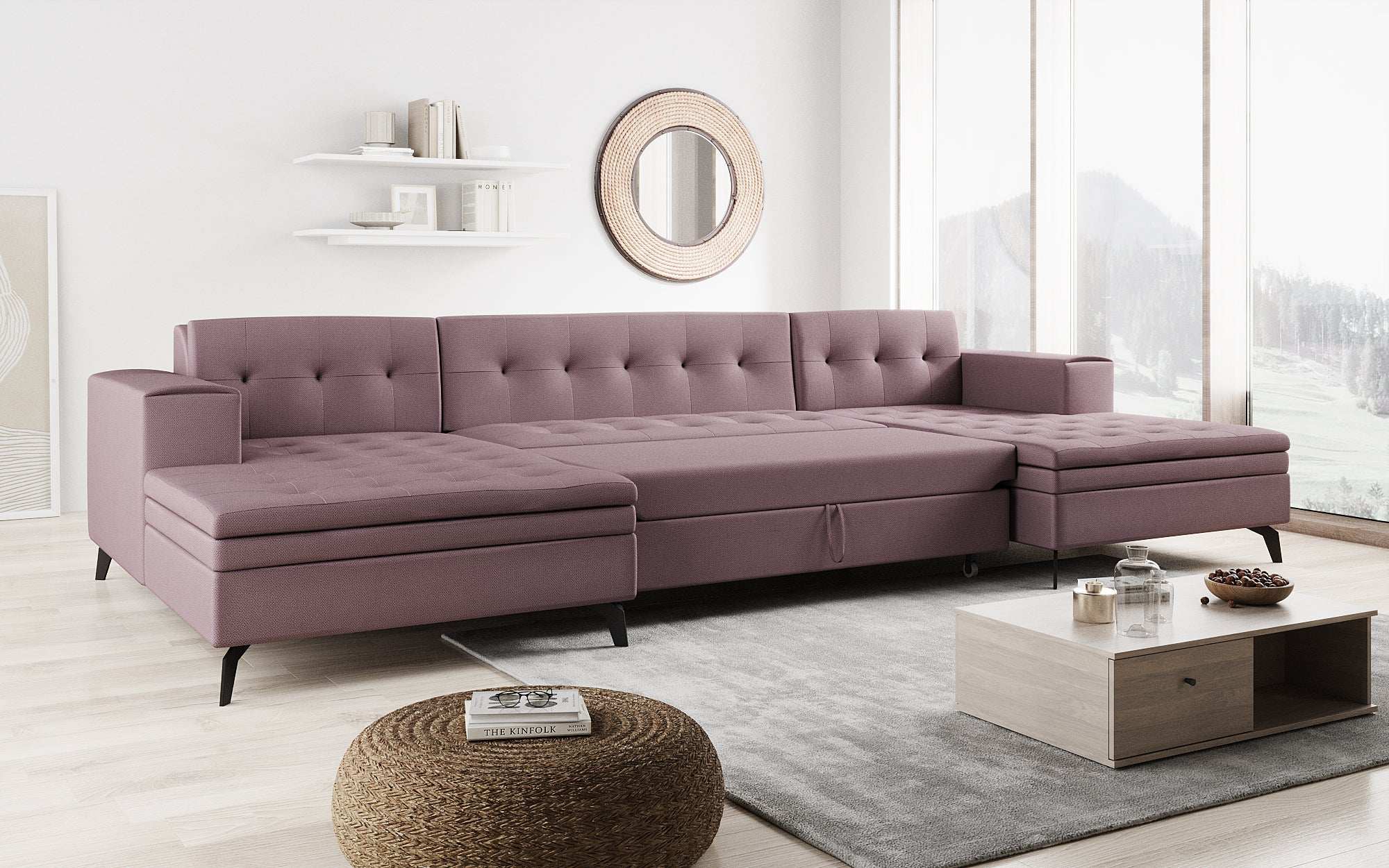 Designer Sofa Vivana mit Schlaffunktion