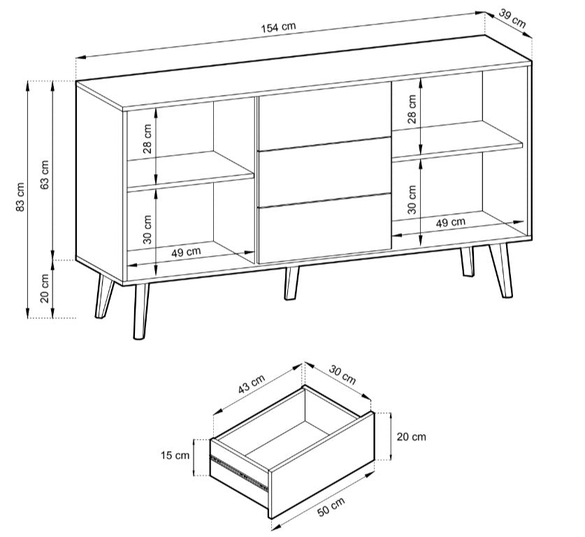 Designer Kommode Celio - Luxusbetten24