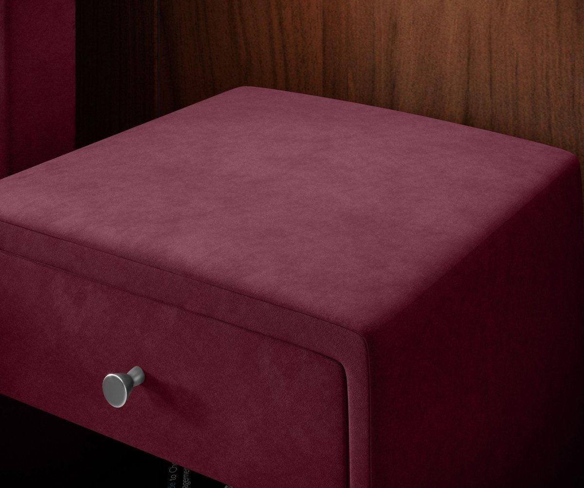Designer Nachttisch Amy (Samt) - Luxusbetten24