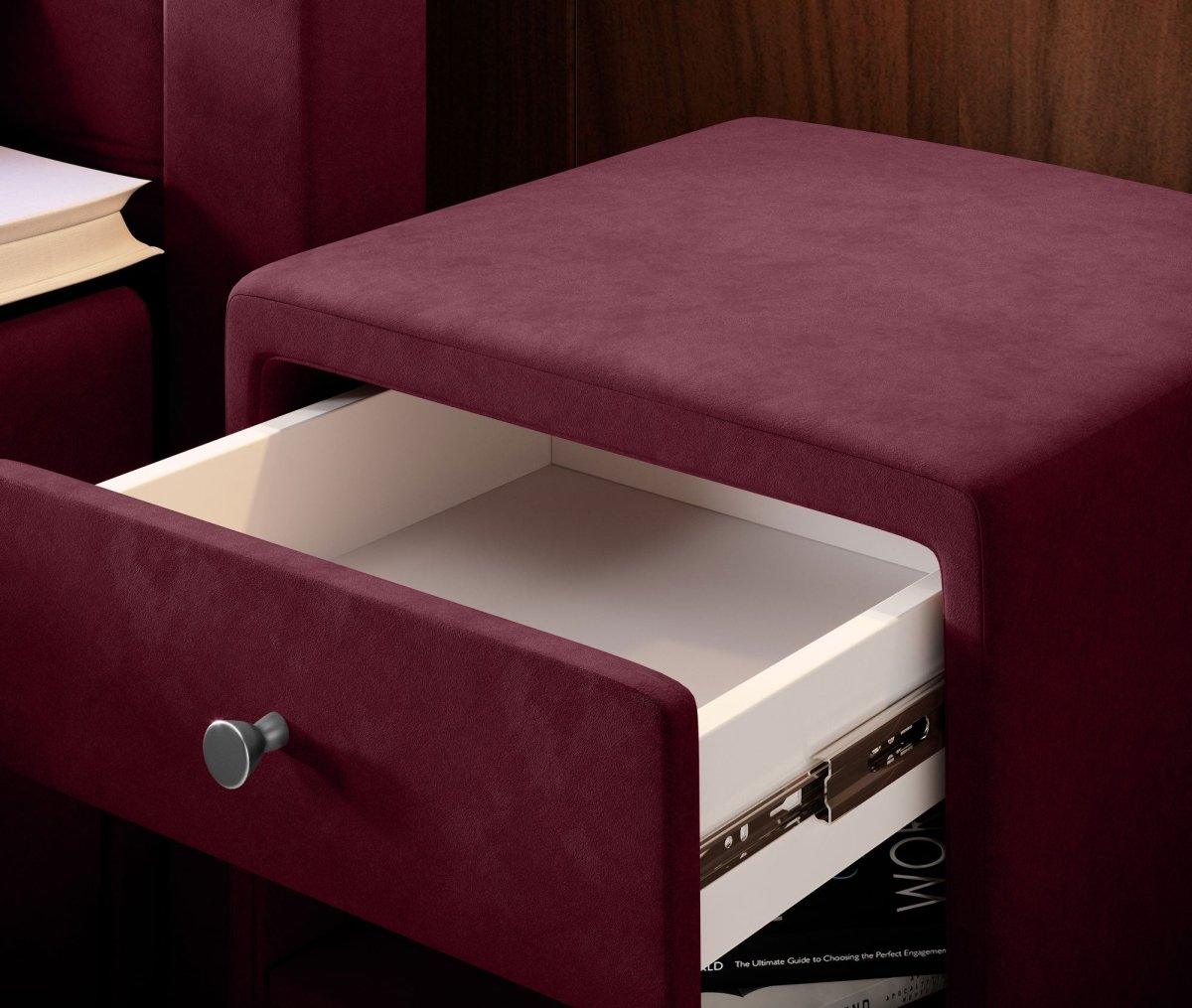 Designer Nachttisch Amy (Samt) - Luxusbetten24