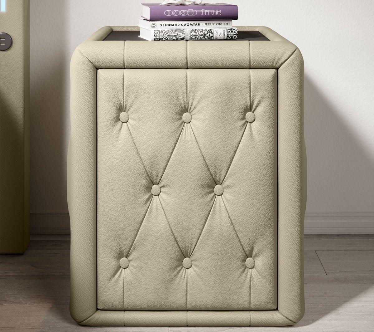 Designer Nachttisch Evora (Kunstleder) - Luxusbetten24